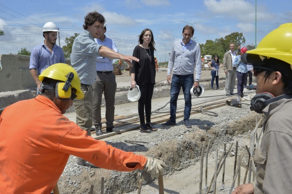 Vidal recorri obras en La Plata y Ensenada que evitarn inundaciones