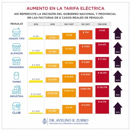 Legislador expuso con ejemplos caseros cmo impacta el tarifazo de energa