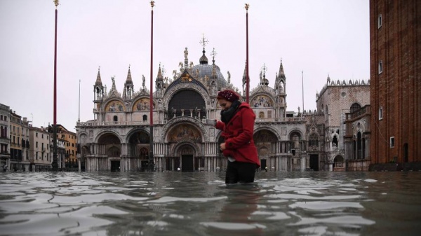 Venecia sufre su peor inundacin desde 1966