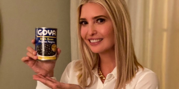 Ivanka Trump apoya a Goya, una marca de productos latinos, y se vuelve viral