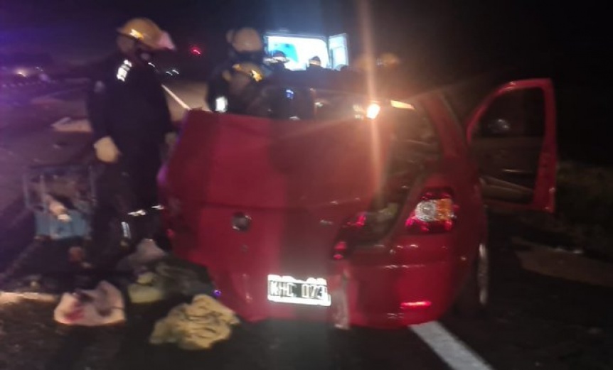 Trgico accidente en ruta 2: tres personas fallecidas y otras resultaron heridas