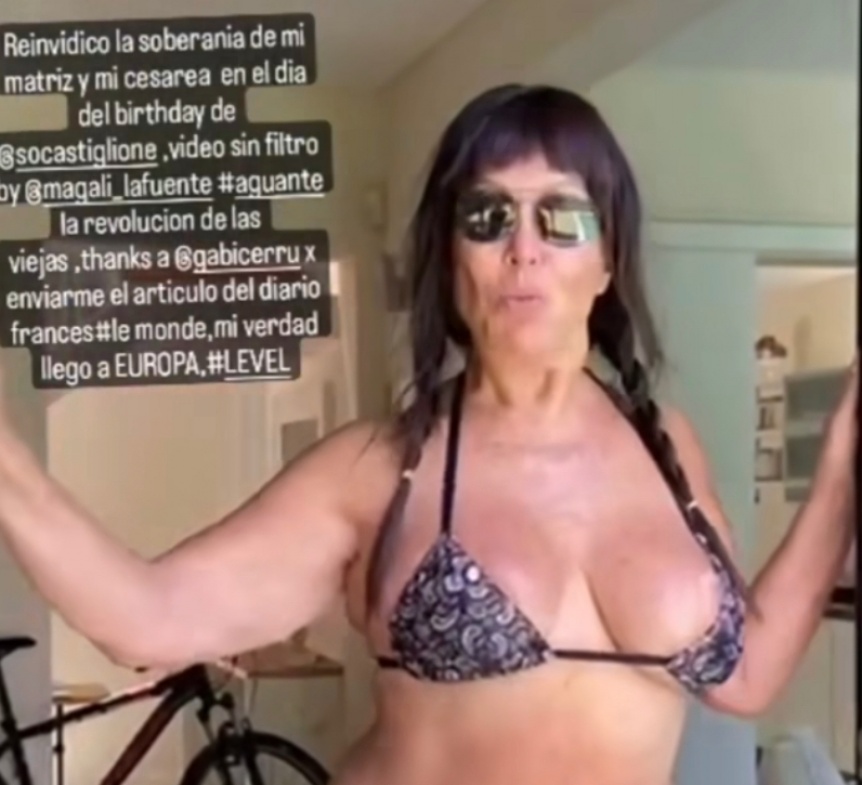 Moria se mostr al natural y reivindic su cesrea en el cumpleaos de Sofia Gala