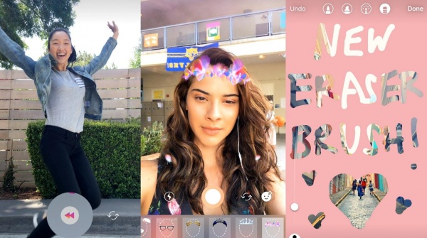 Instagram Stories introdujo mscaras para selfies a lo Snapchat