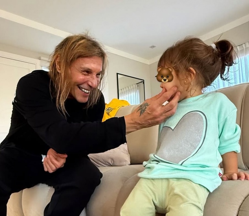 Alex Caniggia se mostr con Venezia y Claudio Paul Caniggia: tres generaciones, un mismo amor